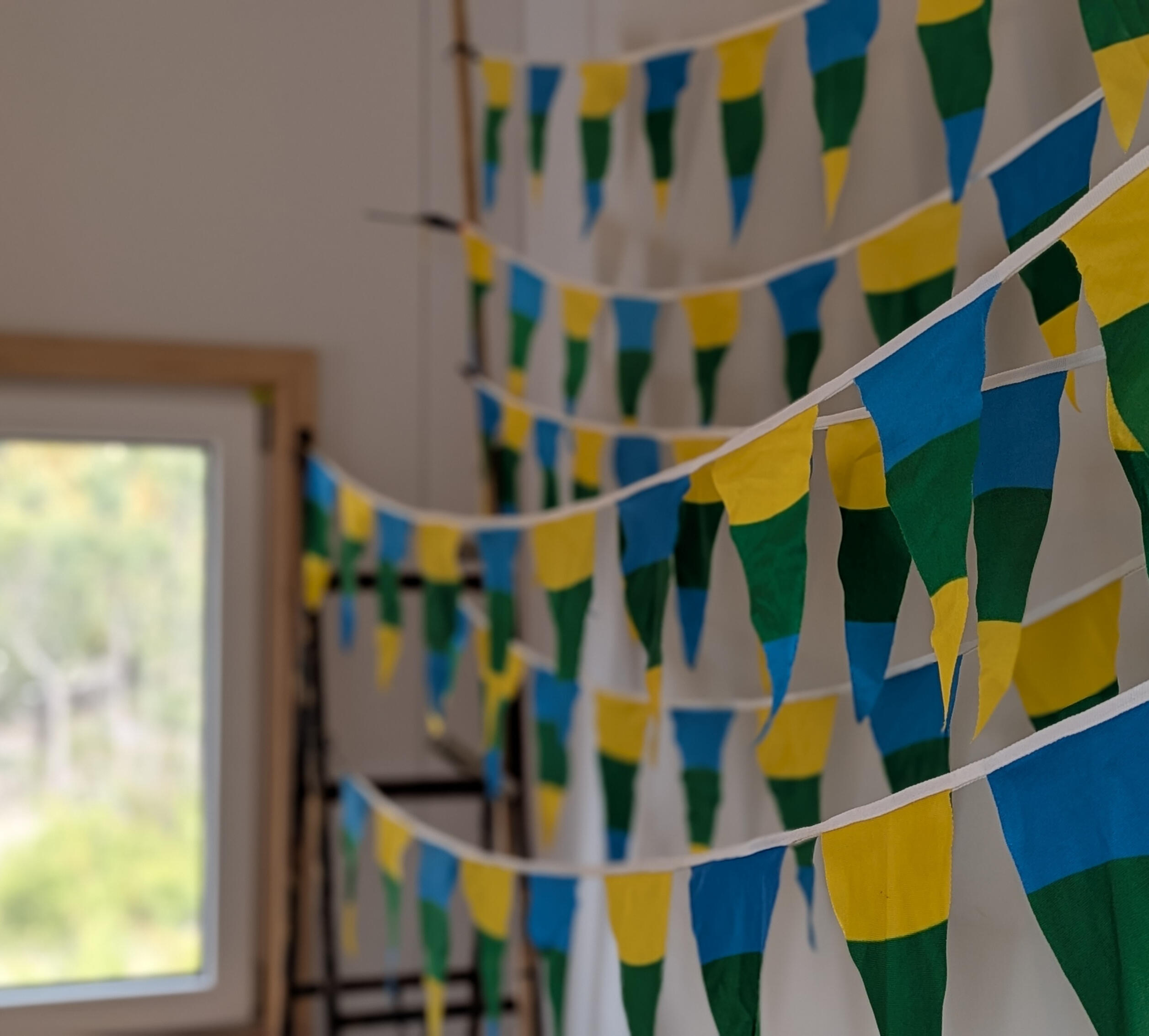 prism pop bunting bright triangles